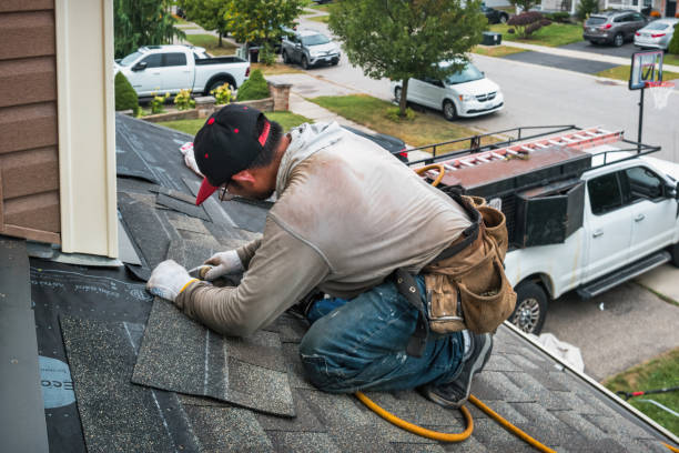 Professional Flat Roof Repair technician working in Lacona, IA